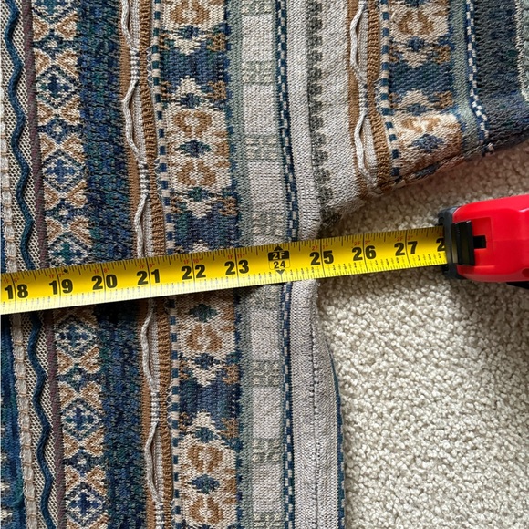 Vintage 90s Earth Tone Coogi Style Tundra 3D Knit XL - Picture 11 of 12